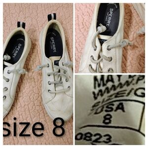 🦃 4 for $15 Sperry White Canvas Sneakers